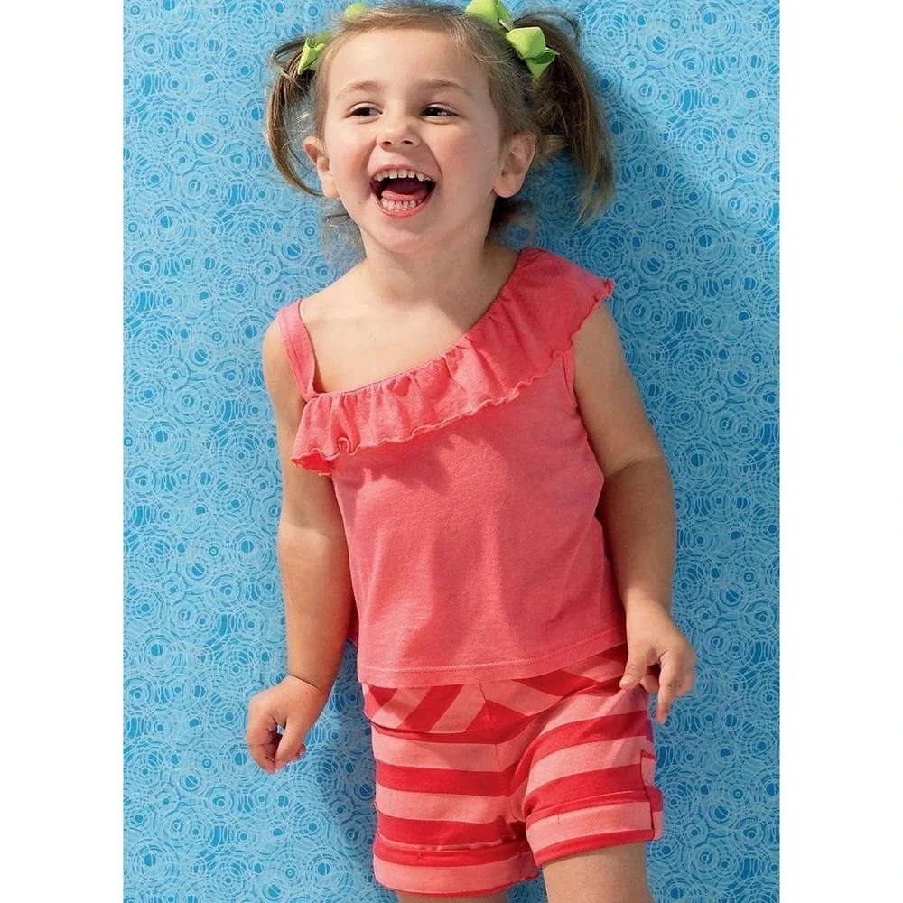 Kwik Sew Sewing Pattern 3984 Tops Shorts Pants Girls Size XXS-L UNCUT